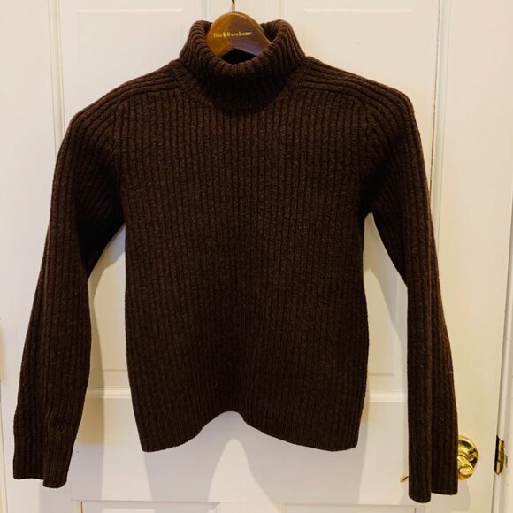 J.Crew Women's 100% Merino Wool Thick Heavyweight Turtle Neck Sweater - Picture 6 of 12